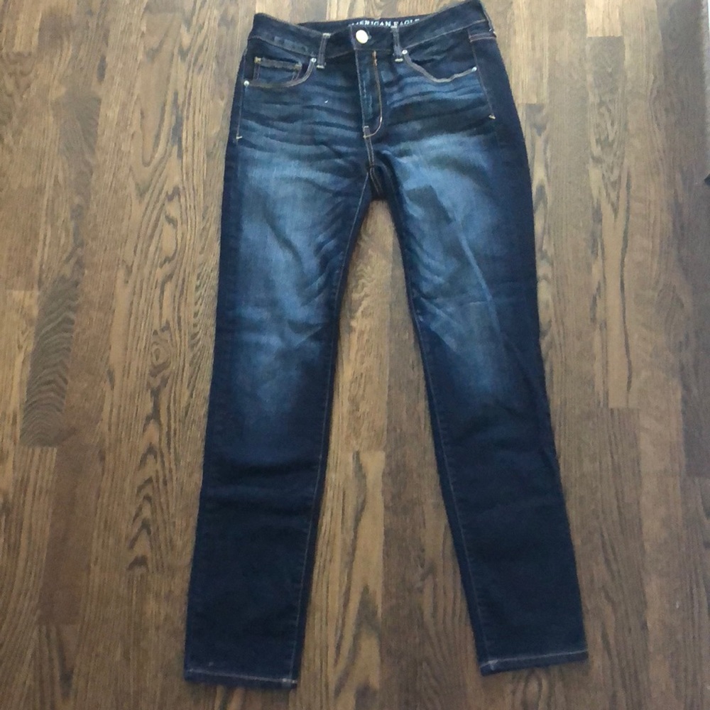 American Eagle dark skinny jeans